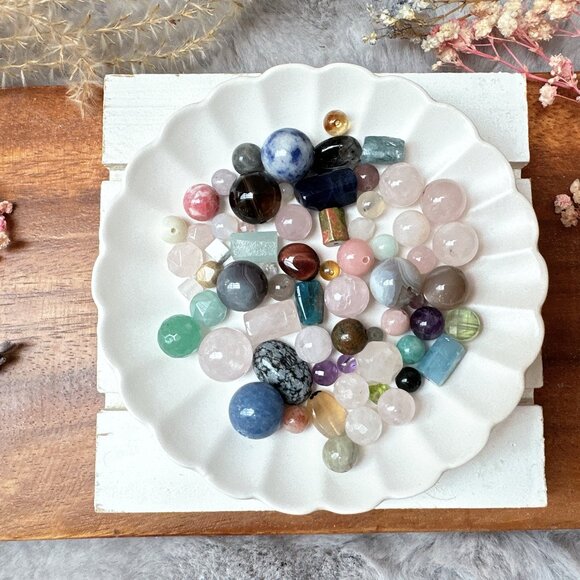 4~12mm Loose Assorted Semi-Precious Stone Beads | 1 Tablespoon Scoop - Picture 7 of 10